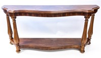 SHAPED TOP CONSOLE/HALL TABLE