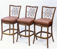 (3) CONTEMPORARY BAR CHAIRS