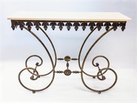 CONTEMPORARY IRON BASED CONSOLE TABLE
