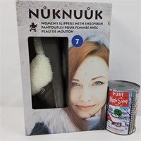 Pantoufles pour femmes en peau de mouton, Nuknuuk