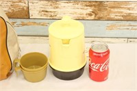 Vintage Poly Perk Coffee Pot w/ 2 Cups
