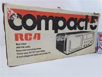 Télévision portative AM/FM radio -RCA Compact 5