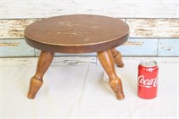 Vintage Oval Wooden Foot Stool