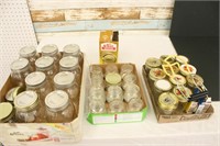3 Boxes of Assorted Canning Jars & Accessories