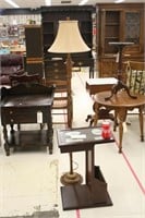 Magazine Table w/ Picture Frame Top & Floor Lamp