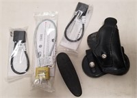 (3) Gun Locks, Semi-Shoulder Holster, Butt Pad