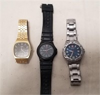 (3) Wrist Watches Wenger, Citizen, Sieko