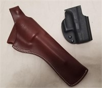 Leather Revolver Holster & Tac Pro Glock Holster