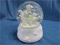 6.5" Tall Dept 56 Snow Baby Porcelain Snow Globe