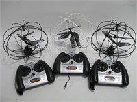 Three 8" Diameter Remote Control Flying Spheres