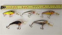 3 Rebel Double Deep Shad 1 Rapala and 1 cotton