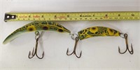 Large Jointed Frog Pattern Flat Fish for Musky