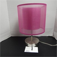 METAL BASE TABLE LAMP 14 IN
