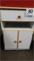 2 DOOR, 1 DRAWER NIGHT STAND OR CABINET 20 X 17 X