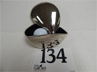 LINED SILVER TONE GOLF PUTTER TRINKET BOX 5 IN