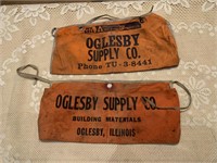 LOT OF 2 OGLESBY SUPPLY CO POUCHES