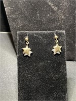 10k Gold Star Earrings total weight is 3.33 grams