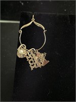 14k Gold Pendant with 14k charms total weight is