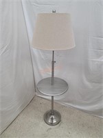 Silver Adjustable height Floor Table Lamp