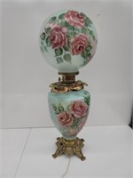 Very Old Ornate Hurricane Table Lamp