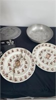 Group of plates, bowl and life picture