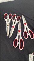 4  pairs of scissors