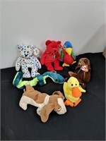 Group of beanie babies