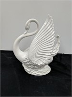 Vintage 12" swan lamp