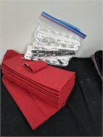 Red hanging shoe holder & hanger extenders