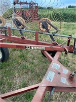 H & S Bi-Fold 8 Wheel Hay Rake
