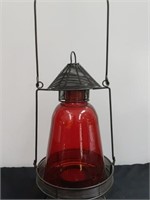 21" red patio Lantern