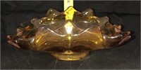 amber glass bowl