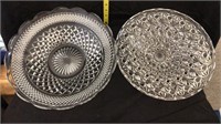 glass snack plates