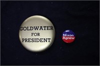 2 PRESIDENTIAL BUTTONS