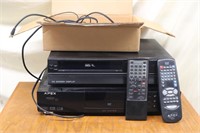 DVD player & VHS player w/remotes