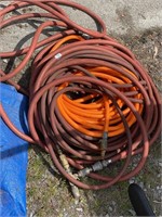 Two rolls of air hose