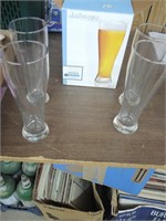SET OF 4 TALL GLASSES