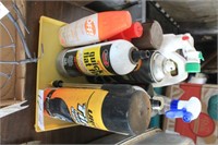 tray lot of auto chemicals