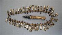 Replica Stone Knife & Elk Tooth Hand Made Necklace