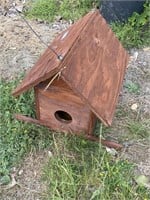 Handmade birdhouse. 12 inches long 11 inches tall