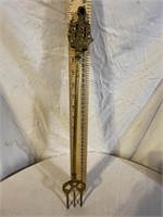 SOLID BRASS 17.5" TOASTING FORK WITH SHIP MOTIF