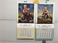 2 Calendar Samples (same co. & artist as Lot 125