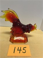 Figuero Glass Rooster 8" tall x 10" long