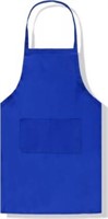 Apron Pure Color Kitchen Apron Big Pocket