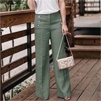 Womens Wide-Legged Trousers Ladies Long Pants - XL