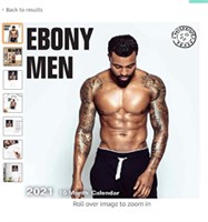 2021 Ebony Men Wall Calendar by Bright Day,