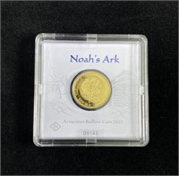2021 Noah's Ark 1g Gold Coin, Armenian 999.9