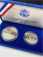 1986 Ellis Island Silver & Half Dollar, U.S.
