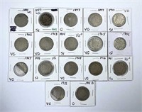 (15) Liberty V Nickels, Good to Fine, Nice Mix