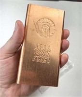 2011 USA 1 Kilo .999 Fine Copper Bar